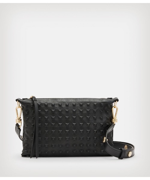 ALLSAINTS(オールセインツ)の「EVE STUDDED LEATHER CROSSBODY BAG | EVE スタッズ レザー クロスボディ バッグ(ショルダーバッグ・レディース・ブラック・ONE SIZE)」の6枚目の写真