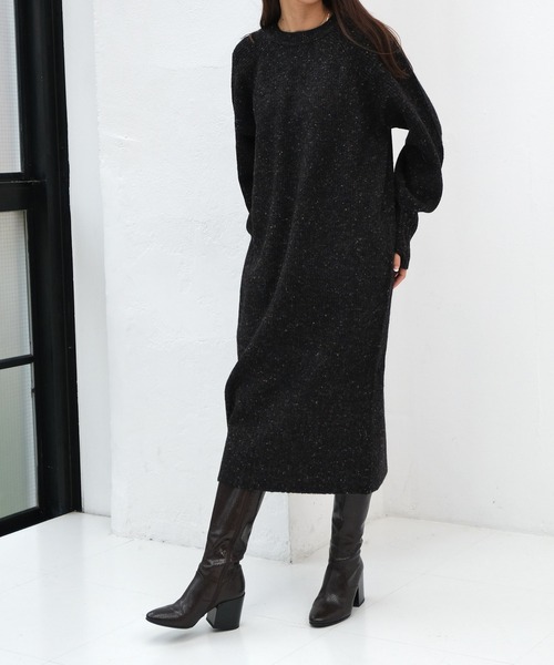 AKTE（アクテ）の「≪Special Price≫サムホールカラーネップニット