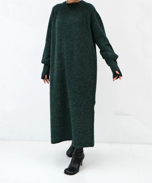 AKTE（アクテ）の「≪Special Price≫サムホールカラーネップニット