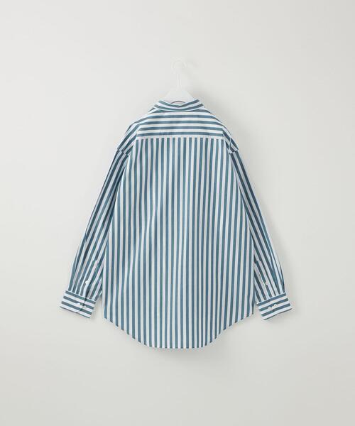 CITEN（シテン）の「＜CITEN＞ダブルポケット ストライプ シャツ（シャツ/ブラウス・メンズ・ライトブルー/ターコイズブルー・M/L）」の11枚目の写真