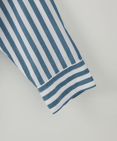 CITEN（シテン）の「＜CITEN＞ダブルポケット ストライプ シャツ（シャツ/ブラウス・メンズ・ライトブルー/ターコイズブルー・M/L）」の13枚目の写真