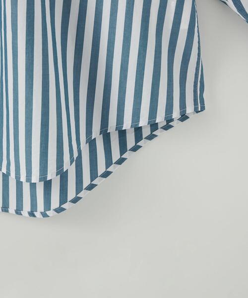 CITEN（シテン）の「＜CITEN＞ダブルポケット ストライプ シャツ（シャツ/ブラウス・メンズ・ライトブルー/ターコイズブルー・M/L）」の15枚目の写真