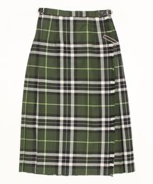 O'NEIL of DUBLIN（オニールオブダブリン）の「O'NEIL OF DUBLIN オニールオブダブリン ウール プリーツ ミドル 巻きスカート（スカート）」