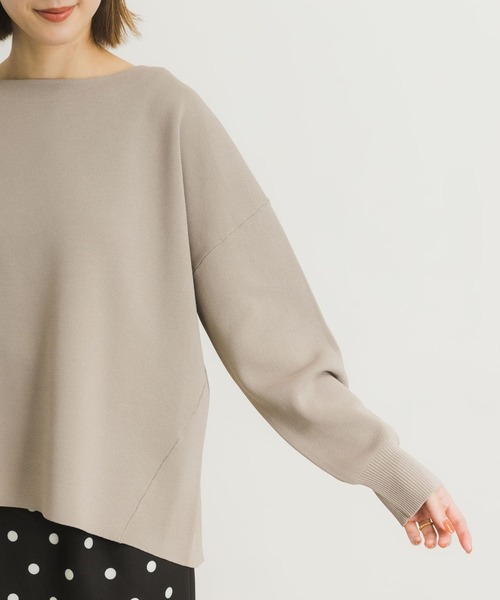 URBAN RESEARCH(アーバンリサーチ)の「ミラノリブニュアンスニット(ニット/セーター・レディース・ブラウン/ベージュ系その他・FREE)」の4枚目の写真