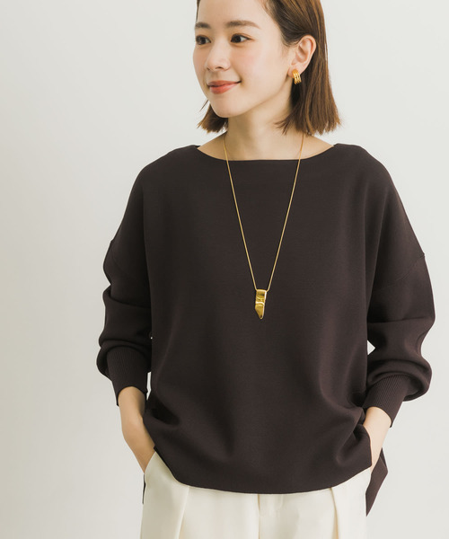 URBAN RESEARCH(アーバンリサーチ)の「ミラノリブニュアンスニット(ニット/セーター・レディース・ブラウン/ベージュ系その他・FREE)」の14枚目の写真
