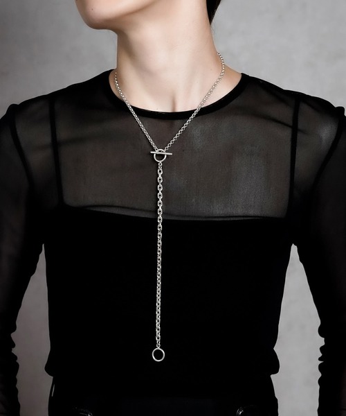 ISOLATION（アイソレーション）の「【ISOLATION / アイソレーション】silver925 Unisex Combination Long Necklace/ コンビネーション マンテルネックレス ロング　シルバー925（ネックレス・レディース・シルバー・60cm）」の8枚目の写真