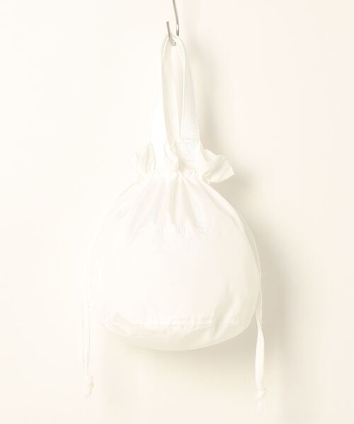 EMMA NOVEMBER　（エマノーヴェンバー）の「Embroidery ドローストリングバッグ（ハンドバッグ・レディース・サンドベージュ/オフホワイト/オリーブ/チャコールグレー/ブラック/ブラック×ホワイト・FREE）」の13枚目の写真