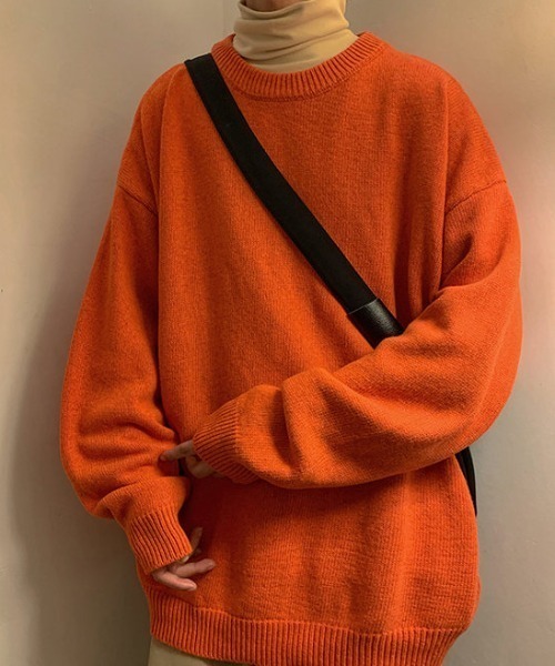 MARK & LONA ニットセーター オレンジ 楽天市場】ニット セーター レディース トップス 大きいサイズ 柔らか