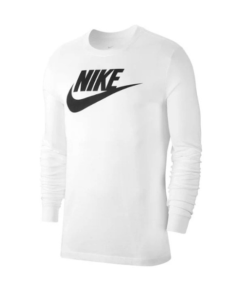 NIKE（ナイキ）の「《NIKEアパレル》ナイキ NSW アイコン フューチュラ L/S Tシャツ（Tシャツ/カットソー・メンズ・ホワイト/ブラック・XL/S/L/M/2XL/XS）」の4枚目の写真