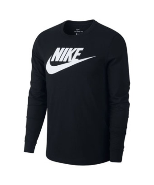 NIKE（ナイキ）の「《NIKEアパレル》ナイキ NSW アイコン フューチュラ L/S Tシャツ（Tシャツ/カットソー・メンズ・ホワイト/ブラック・XL/S/L/M/2XL/XS）」の5枚目の写真