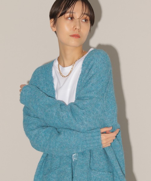 BARNYARDSTORM(バンヤードストーム)の「BARNYARDSTORM / BIGカーデ(カーディガン/ボレロ・レディース・グレー/ブルー/ラベンダー・FREE)」の3枚目の写真