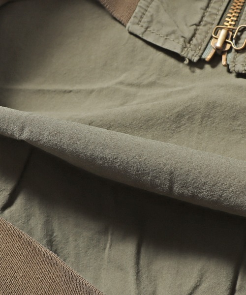 REMI RELIEF（レミレリーフ）の「REMI RELIEF/レミレリーフ ナイロンコットン高密度MA-1（MA-1・メンズ・カーキ・M）」の13枚目の写真