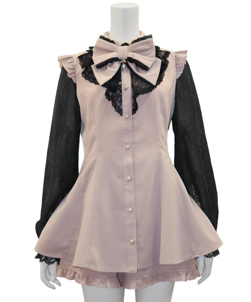 Secret Honey(シークレットハニー)の「レースラッフルセットアップ(セットアップ・レディース・ピンク/ブルー/ダークブラック/ブラック/ブラック系その他/グレー/ピンク系その他・MEDIUM)」の13枚目の写真