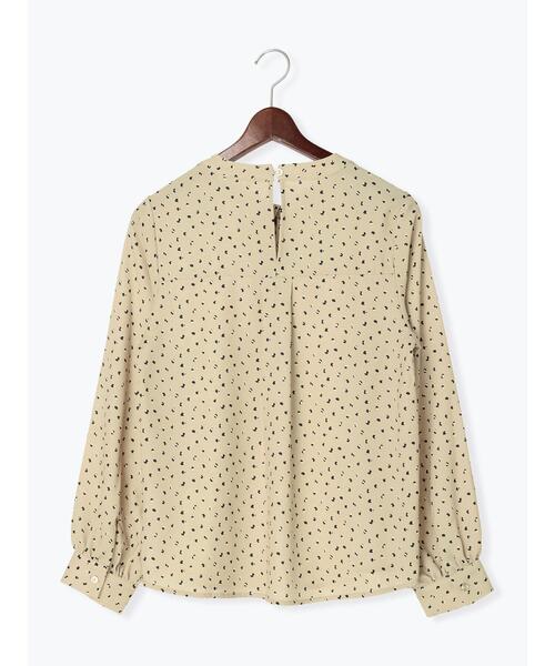 新品未使用　allureville 幾何学柄 バイカラー 総柄　M　ブラウス Te chichi TERRASSE（テチチテラス）の「幾何学柄2WAYボウタイブラウス