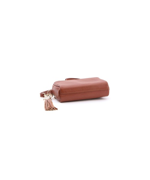 COOCO(クーコ)の「【牛革】シュリンクレザー横型ミニショルダーバッグ(ショルダーバッグ・レディース・グレー/パープル/ブラウン/ブラック/ライトピンク/ブルー/シルバー/グリーン/レッド/オフホワイト/レッド系その他/モカ・9)」の21枚目の写真