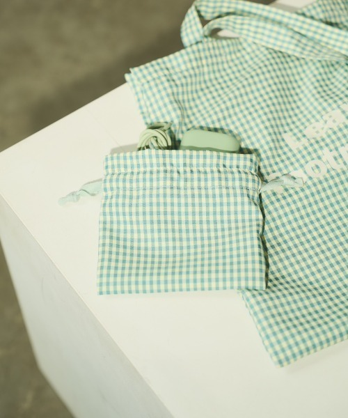 INTER FACTORY(インターファクトリー)の「るい 【るぅきぃ夫婦】- トートバッグ&巾 着ポーチセット made in INTER FACTORY(トートバッグ・レディース・ピンク/グリーン・FREE)」の19枚目の写真