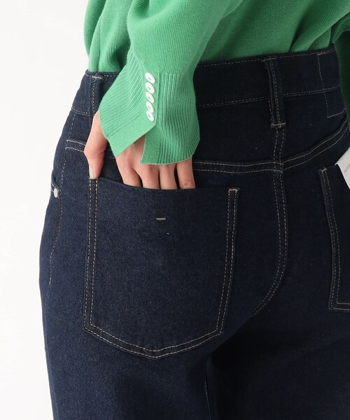 OPAQUE.CLIP（オペークドットクリップ）の「◆オーガニックコットン混デニム ストレートパンツ（デニムパンツ・レディース・ブルー/ダークネイビー/グレー系その他・34/42/38/36/40）」の7枚目の写真