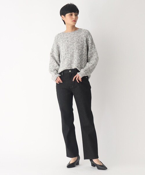 OPAQUE.CLIP（オペークドットクリップ）の「◆オーガニックコットン混デニム ストレートパンツ（デニムパンツ・レディース・ブルー/ダークネイビー/グレー系その他・34/42/38/36/40）」の15枚目の写真