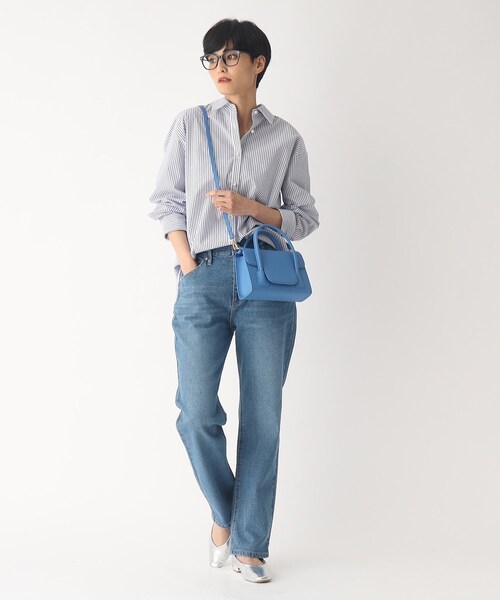 OPAQUE.CLIP（オペークドットクリップ）の「◆オーガニックコットン混デニム ストレートパンツ（デニムパンツ・レディース・ブルー/ダークネイビー/グレー系その他・34/42/38/36/40）」の13枚目の写真