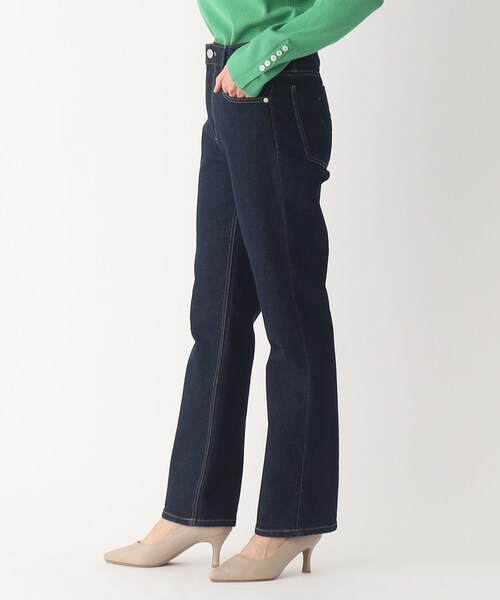 OPAQUE.CLIP（オペークドットクリップ）の「◆オーガニックコットン混デニム ストレートパンツ（デニムパンツ・レディース・ブルー/ダークネイビー/グレー系その他・34/42/38/36/40）」の16枚目の写真