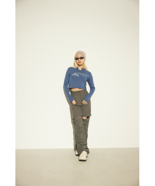 LAGUA GEM（ラグアジェム）の「LIGHT KNIT BEANIE ニットビーニー（ニットキャップ/ビーニー・レディース・グレイッシュベージュ/カーキ/チャコールグレー・FREE）」の22枚目の写真