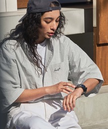 HECT | 【HECT】Big Oxford Logo S/S Shirt / ビッグシルエットボタンダウンオックスフォードショートスリーブシャツ(シャツ/ブラウス)