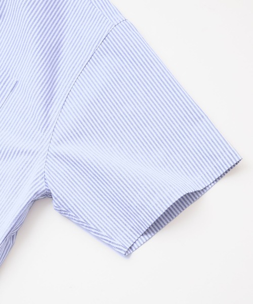 HECT（ヘクト）の「【HECT】Big Oxford Logo S/S Shirt / ビッグシルエットボタンダウンオックスフォードショートスリーブシャツ（シャツ/ブラウス・メンズ・ブルー系/ベージュ/ネイビー/ホワイト/ブルー/ブラック系/モカ/チャコール/ネイビー系1/グレー系1/ネイビー系/グレー系・S/M/L）」の16枚目の写真