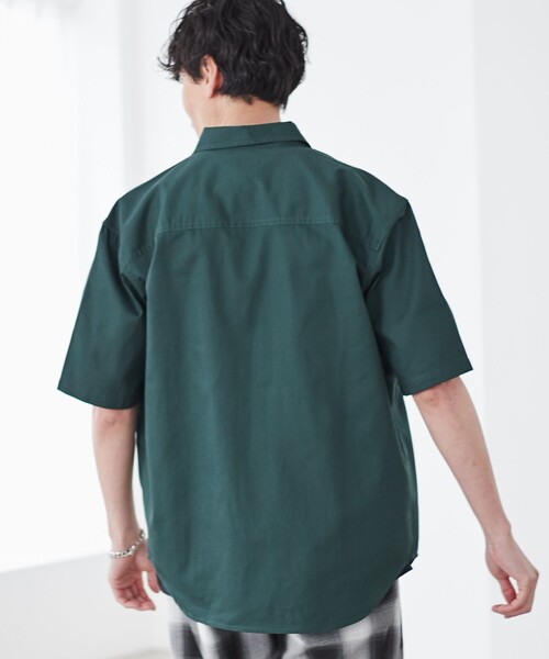 SMITH'S（スミス）の「SMITH’S（スミス）別注ショートスリーブワークシャツ（シャツ/ブラウス・メンズ・ホワイト/ダークグリーン/ベージュ・S/M/L/XL）」の10枚目の写真