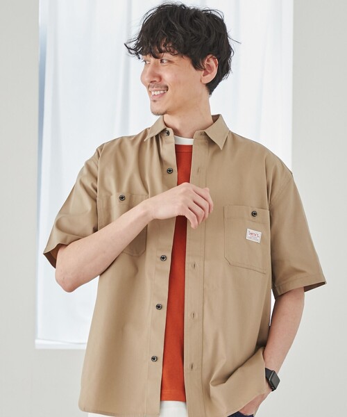 SMITH'S（スミス）の「SMITH’S（スミス）別注ショートスリーブワークシャツ（シャツ/ブラウス・メンズ・ホワイト/ダークグリーン/ベージュ・S/M/L/XL）」の11枚目の写真