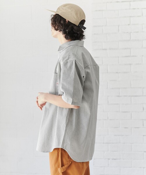 SMITH'S（スミス）の「SMITH’S（スミス）別注ショートスリーブワークシャツ（シャツ/ブラウス・メンズ・ホワイト/ダークグリーン/ベージュ・S/M/L/XL）」の19枚目の写真