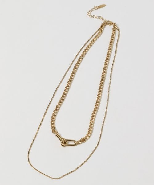 JEANASIS(ジーナシス)の「【ステンレス】ポイント2レンネックレス/185690(ネックレス・レディース・シルバー/ゴールド・FREE)」の9枚目の写真