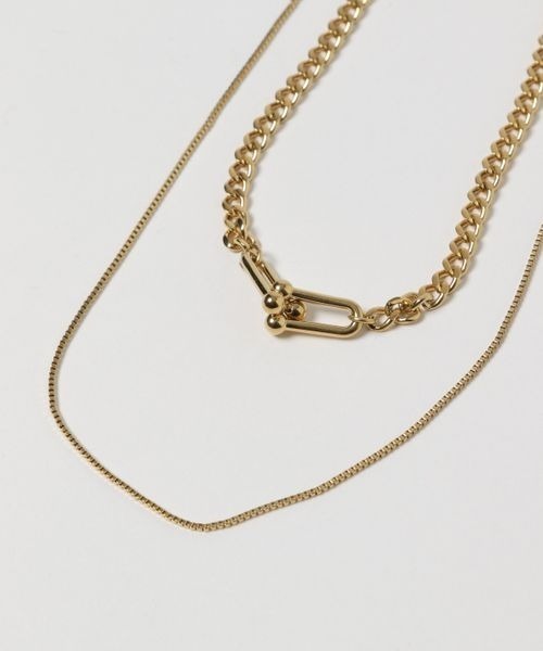 JEANASIS(ジーナシス)の「【ステンレス】ポイント2レンネックレス/185690(ネックレス・レディース・シルバー/ゴールド・FREE)」の13枚目の写真