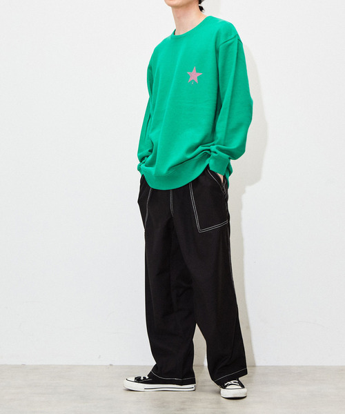 CONVERSE TOKYO(コンバーストウキョウ)の「配色ステッチパンツ(その他パンツ・メンズ・ブラック/ベージュ/ブルー・MEDIUM/LARGE)」の3枚目の写真