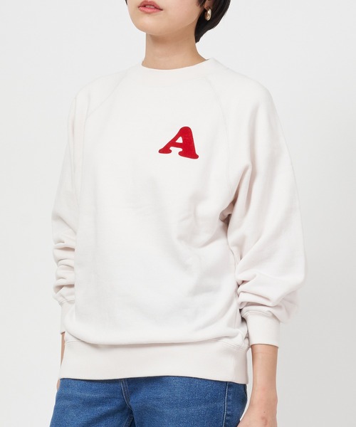 AMERICANA（アメリカーナ）の「AMERICANA COLLABORATION SWEAT（スウェット・レディース・ホワイト/ブルー・FREE）」の5枚目の写真