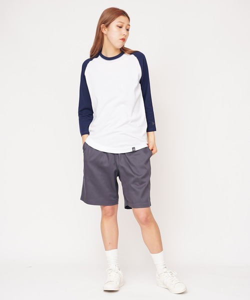 NEW ERA(ニューエラ)の「NEW ERA/ニューエラ Raglan Tee ラグランTシャツ 七分丈(Tシャツ/カットソー・メンズ・ホワイト×ネイビー/ホワイト×ブラック/ロイヤルブルー/ブラック×グレー/ネイビー・XL/L/S/M)」の18枚目の写真