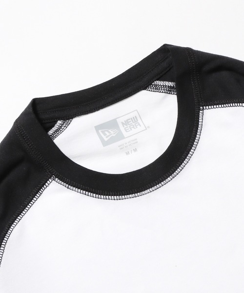 NEW ERA(ニューエラ)の「NEW ERA/ニューエラ Raglan Tee ラグランTシャツ 七分丈(Tシャツ/カットソー・メンズ・ホワイト×ネイビー/ホワイト×ブラック/ロイヤルブルー/ブラック×グレー/ネイビー・XL/L/S/M)」の8枚目の写真