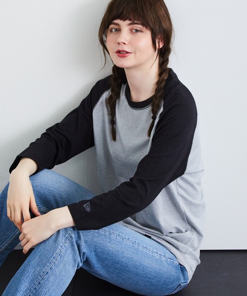NEW ERA(ニューエラ)の「NEW ERA/ニューエラ Raglan Tee ラグランTシャツ 七分丈(Tシャツ/カットソー・メンズ・ホワイト×ネイビー/ホワイト×ブラック/ロイヤルブルー/ブラック×グレー/ネイビー・XL/L/S/M)」の22枚目の写真