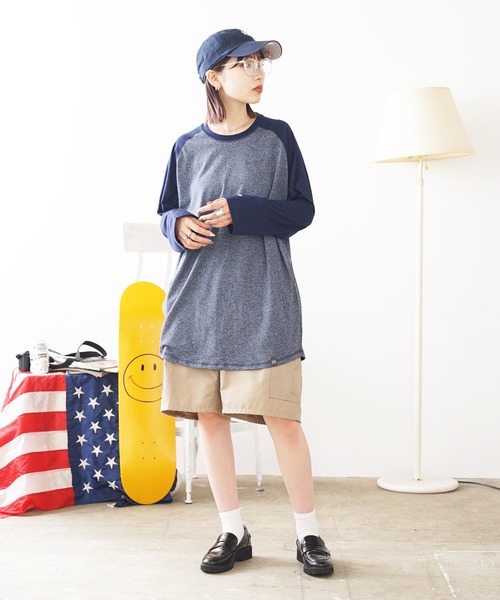 セール】NEW ERA/ニューエラ Raglan Tee ラグランTシャツ 七分