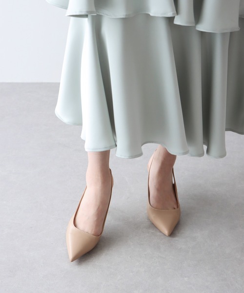 BLUEEAST（ブルーイースト）の「バックストラップミュール（パンプス・レディース・オフホワイト/ブラック/ベージュ・MEDIUM/LARGE/SMALL）」の21枚目の写真