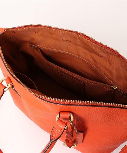 美品♡COACH コーチ レザー サッチェル オレンジ ハンド ショルダーバッグ COACH（コーチ）の「カラ サッチェル（ショルダーバッグ）」 - WEAR