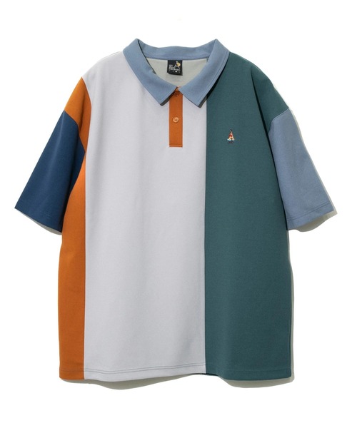 go slow caravan(ゴースローキャラバン)の「カットツイル4WAYストレッチクレイジーポロシャツ(ポロシャツ・メンズ・その他1/ネイビー/グリーン・MEDIUM/LARGE/X-LARGE)」の3枚目の写真