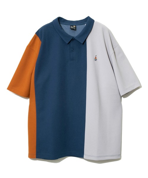 go slow caravan(ゴースローキャラバン)の「カットツイル4WAYストレッチクレイジーポロシャツ(ポロシャツ・メンズ・その他1/ネイビー/グリーン・MEDIUM/LARGE/X-LARGE)」の1枚目の写真