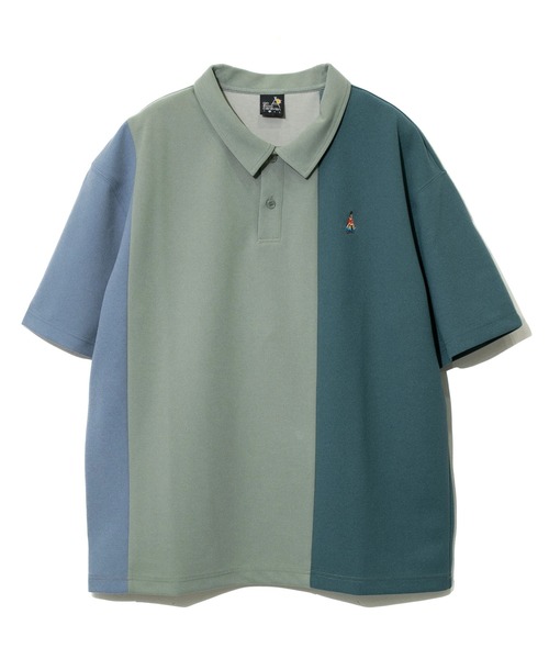 go slow caravan(ゴースローキャラバン)の「カットツイル4WAYストレッチクレイジーポロシャツ(ポロシャツ・メンズ・その他1/ネイビー/グリーン・MEDIUM/LARGE/X-LARGE)」の2枚目の写真
