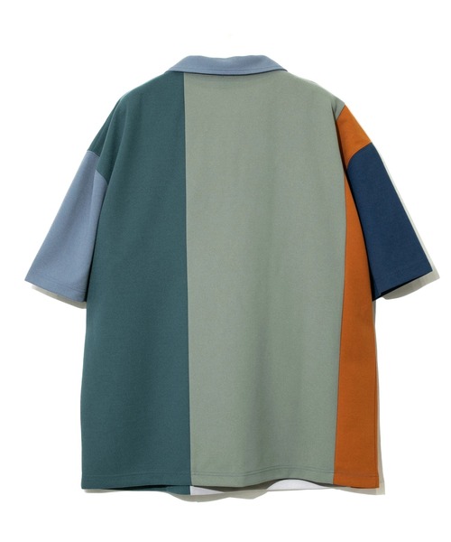 go slow caravan(ゴースローキャラバン)の「カットツイル4WAYストレッチクレイジーポロシャツ(ポロシャツ・メンズ・その他1/ネイビー/グリーン・MEDIUM/LARGE/X-LARGE)」の9枚目の写真