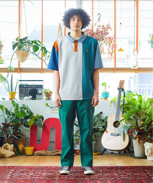 go slow caravan(ゴースローキャラバン)の「カットツイル4WAYストレッチクレイジーポロシャツ(ポロシャツ・メンズ・その他1/ネイビー/グリーン・MEDIUM/LARGE/X-LARGE)」の14枚目の写真