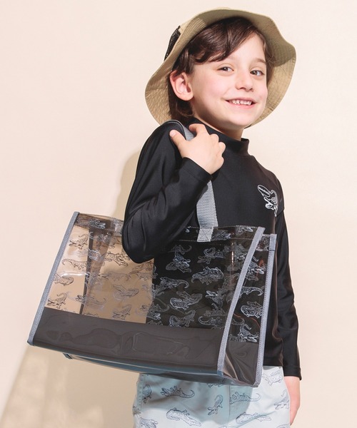 BRANSHES（ブランシェス）の「プールバッグ（スイムグッズ・キッズ・グレー/ピンク/ラベンダー/ブルー・FREE）」の2枚目の写真