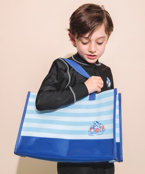 BRANSHES（ブランシェス）の「プールバッグ（スイムグッズ・キッズ・グレー/ピンク/ラベンダー/ブルー・FREE）」の3枚目の写真