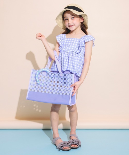 BRANSHES（ブランシェス）の「プールバッグ（スイムグッズ・キッズ・グレー/ピンク/ラベンダー/ブルー・FREE）」の16枚目の写真