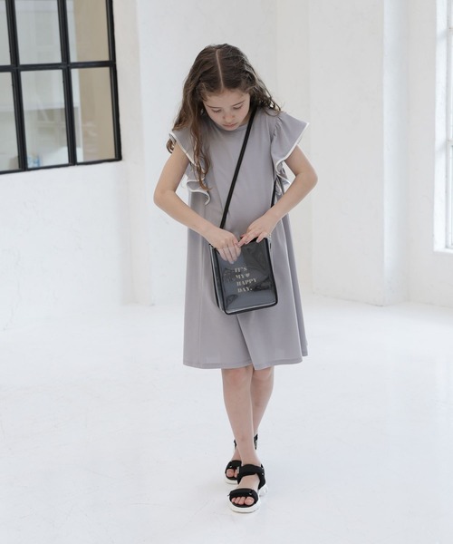 GLOBAL WORK（グローバルワーク）の「シャーベッTEE／フリルワンピース/162601（ワンピース・キッズ・ブルー/ブラック・100cm/110cm/120cm/130cm/140cm/150cm/160cm）」の5枚目の写真