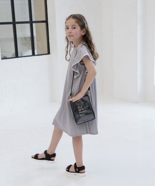 GLOBAL WORK（グローバルワーク）の「シャーベッTEE／フリルワンピース/162601（ワンピース・キッズ・ブルー/ブラック・100cm/110cm/120cm/130cm/140cm/150cm/160cm）」の9枚目の写真